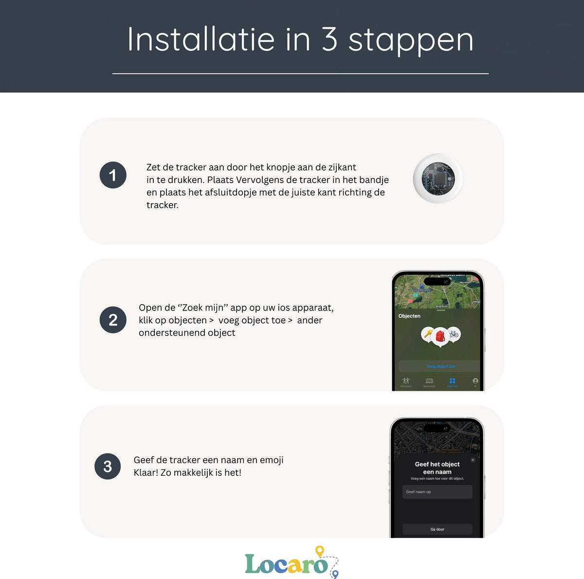 Locaro locatie-armband voor kinderen